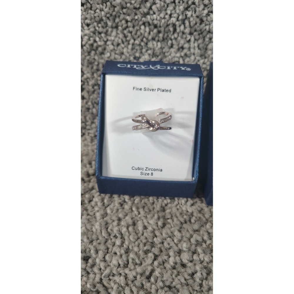 city by city ring size 8 new Fine Silver Plated